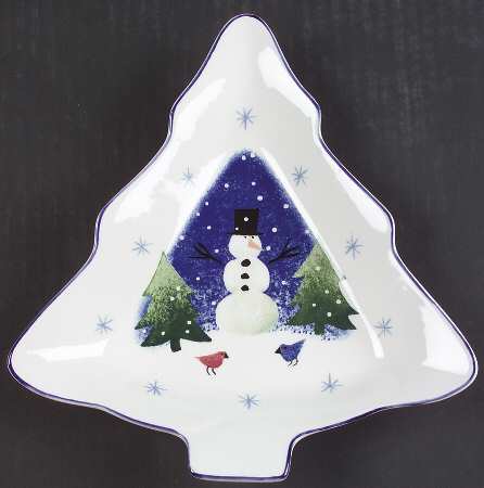 Winter Wonderland 1 Part Medium Tree Shaped Dish
