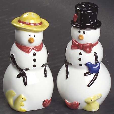 Winter Wonderland Figural Salt & Pepper Set