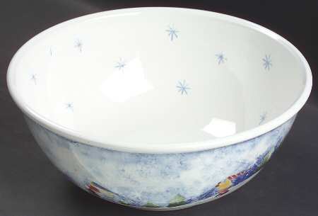Winter Wonderland 9" Salad Serving Bowl
