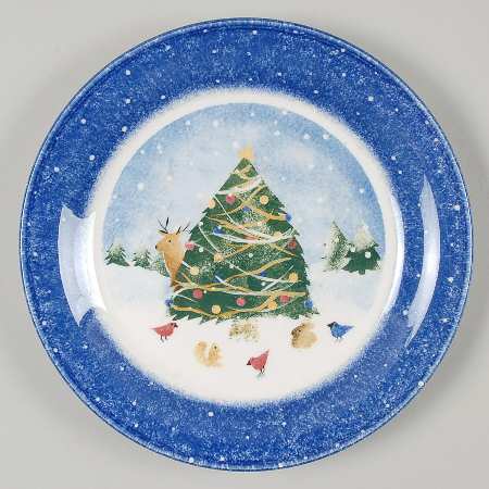 Winter Wonderland Salad/Dessert Plate