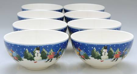Winter Wonderland 5" All Purpose Bowl - Set of 8