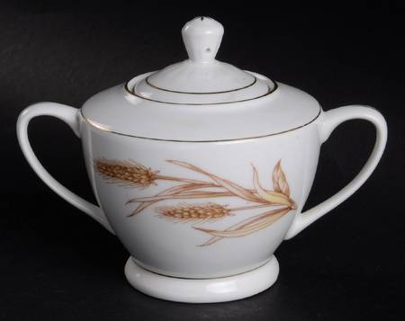 Winter Wheat Sugar Bowl & Lid