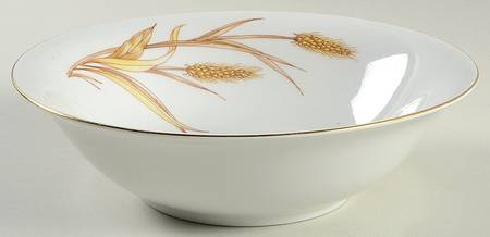 Winter Wheat 9" Round Vegetable Bowl
