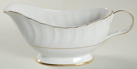 Gold Ripple Gravy Boat