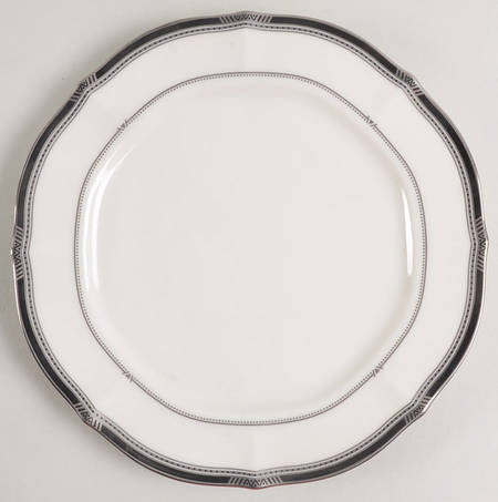 Gilded Platinum Salad Plate