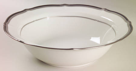Gilded Platinum 9" Round Vegetable Bowl