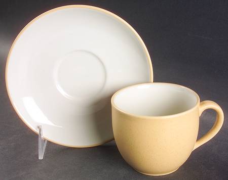 Colorwave Yellow Flat Cup & Saucer Set