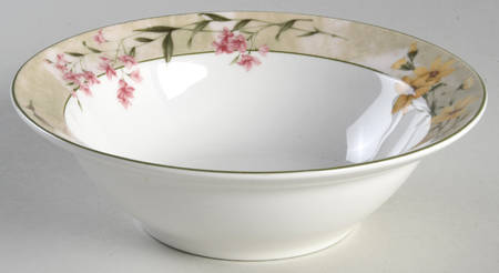 Garden Sunrise Rim Cereal Bowl