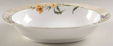 Garden Sunrise 11" Oval Vegetable Bowl