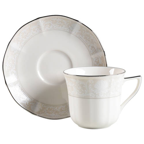 Flat Cup & Saucer Set