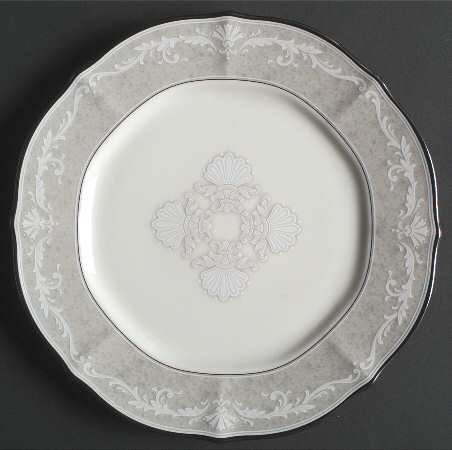 Imperial Lace Accent Luncheon Plate by Noritake