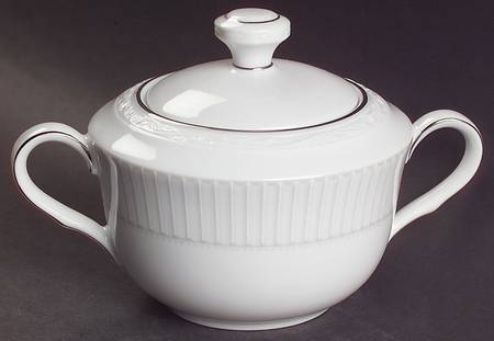 Sheridan Platinum Sugar Bowl & Lid