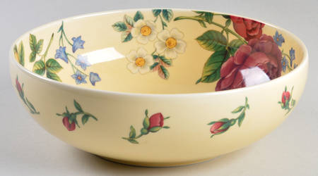 Rose Garden 8" Round Vegetable Bowl