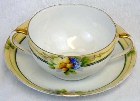 N1162 Flat Cream Soup Bowl & Saucer Set