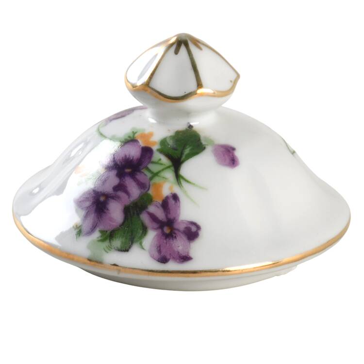 Sweet Violets Lid for Sugar Bowl