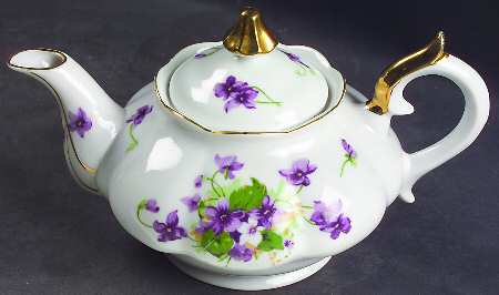 Sweet Violets Individual Teapot & Lid