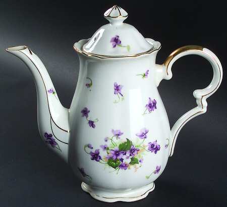 Sweet Violets Coffee Pot & Lid