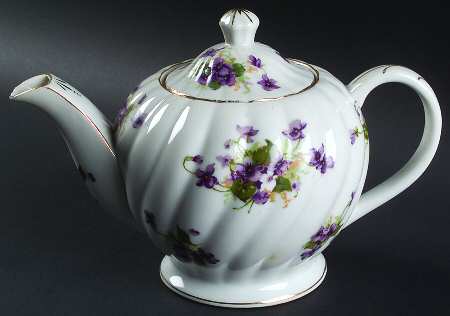 Sweet Violets Teapot & Lid
