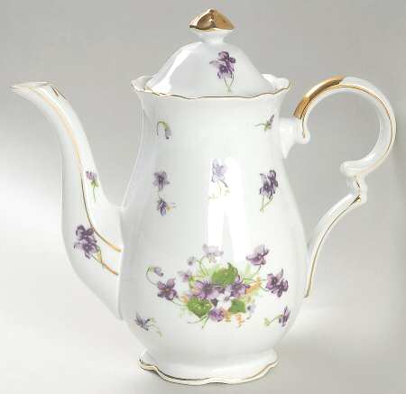 Sweet Violets Coffee Pot & Lid