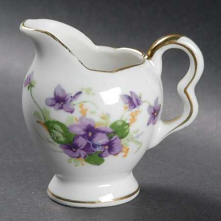 Sweet Violets Individual Creamer