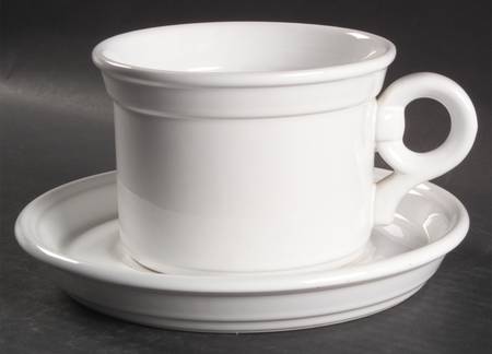 Coronado White Jumbo Cup & Saucer Set