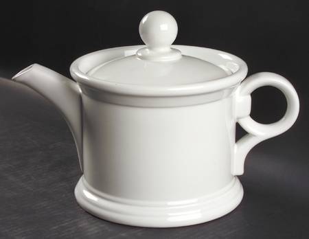 Coronado White Teapot & Lid