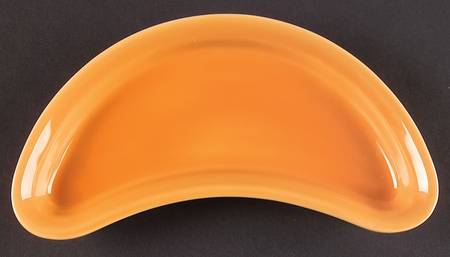 Flamingo Marigold(Orange) Crescent Salad Plate