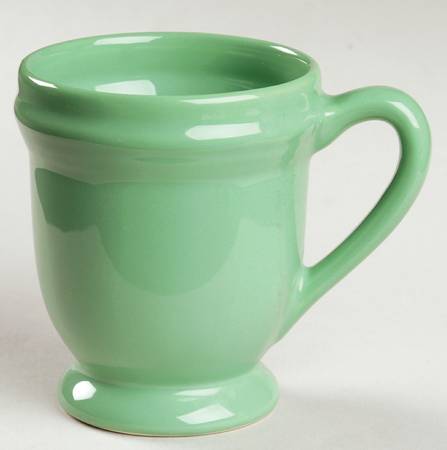 Flamingo Apple Green Footed Mug