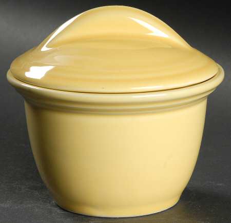 Flamingo Lemon (Yellow) Sugar Bowl & Lid