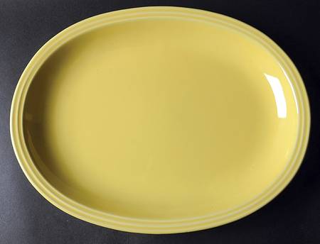 Flamingo Lemon (Yellow) 13" Oval Serving Platter
