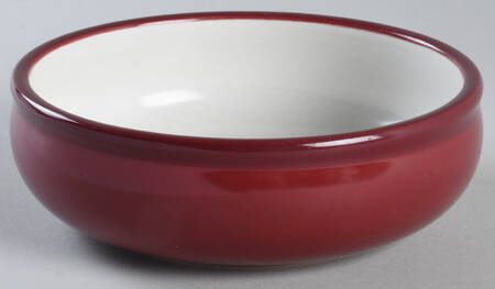 Checks Raspberry Coupe Soup Bowl