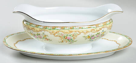 N1185 Gravy Boat with Attached Underplate