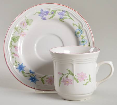 Avignon Flat Cup & Saucer Set