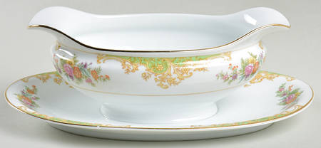 N1195 Gravy Boat with Attached Underplate