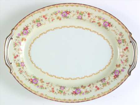 Columbine (4917) 13" Oval Serving Platter