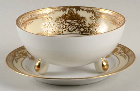 Fleurdor Whipped Cream Bowl and Underplate
