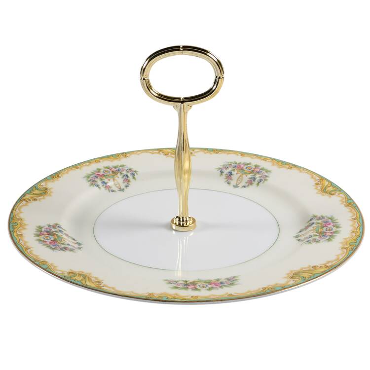 Cardinal (4731& No #) Round Serving Plate with Center Handle (Dp) Hc