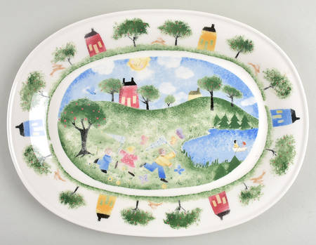 Remember When 14" Oval Serving Platter
