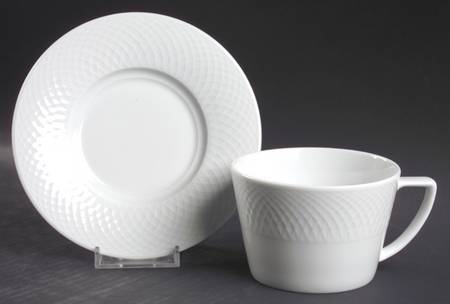 Orbit Flat Cup & Saucer Set