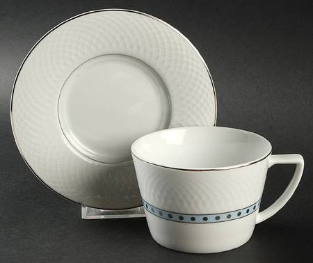 Aquarius Flat Cup & Saucer Set