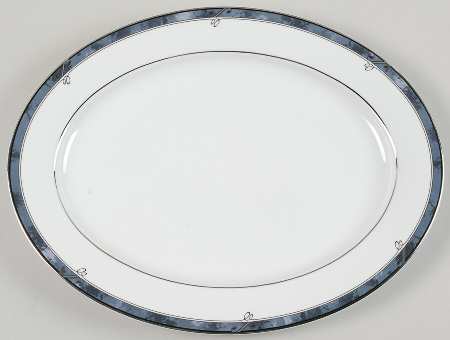 Moonstone 14" Oval Serving Platter by Nikko