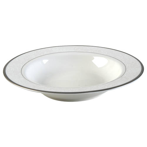 Vintage Lace Platinum Large Rim Soup Bowl