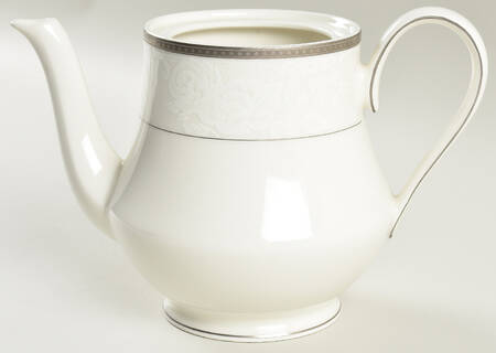 Vintage Lace Platinum Teapot No Lid