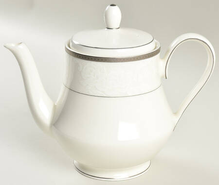 Vintage Lace Platinum Teapot & Lid