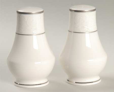 Vintage Lace Platinum Salt & Pepper Set