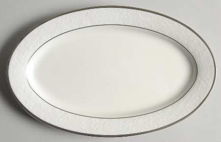 Vintage Lace Platinum Relish/Butter Tray