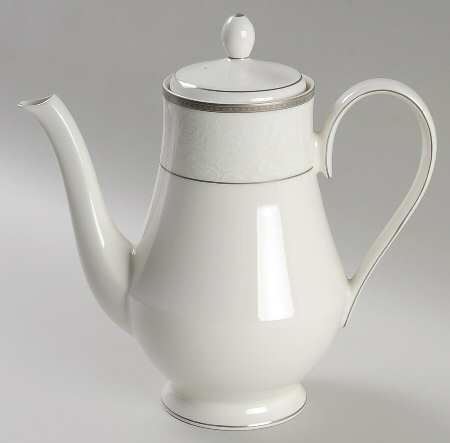 Vintage Lace Platinum Coffee Pot & Lid