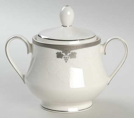 Platinum Ambrosia Sugar Bowl & Lid