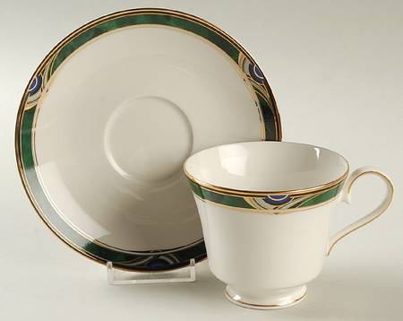 Cypress Footed Cup & Saucer Set