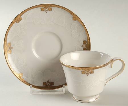 Ambrosia Footed Demitasse Cup & Saucer Set